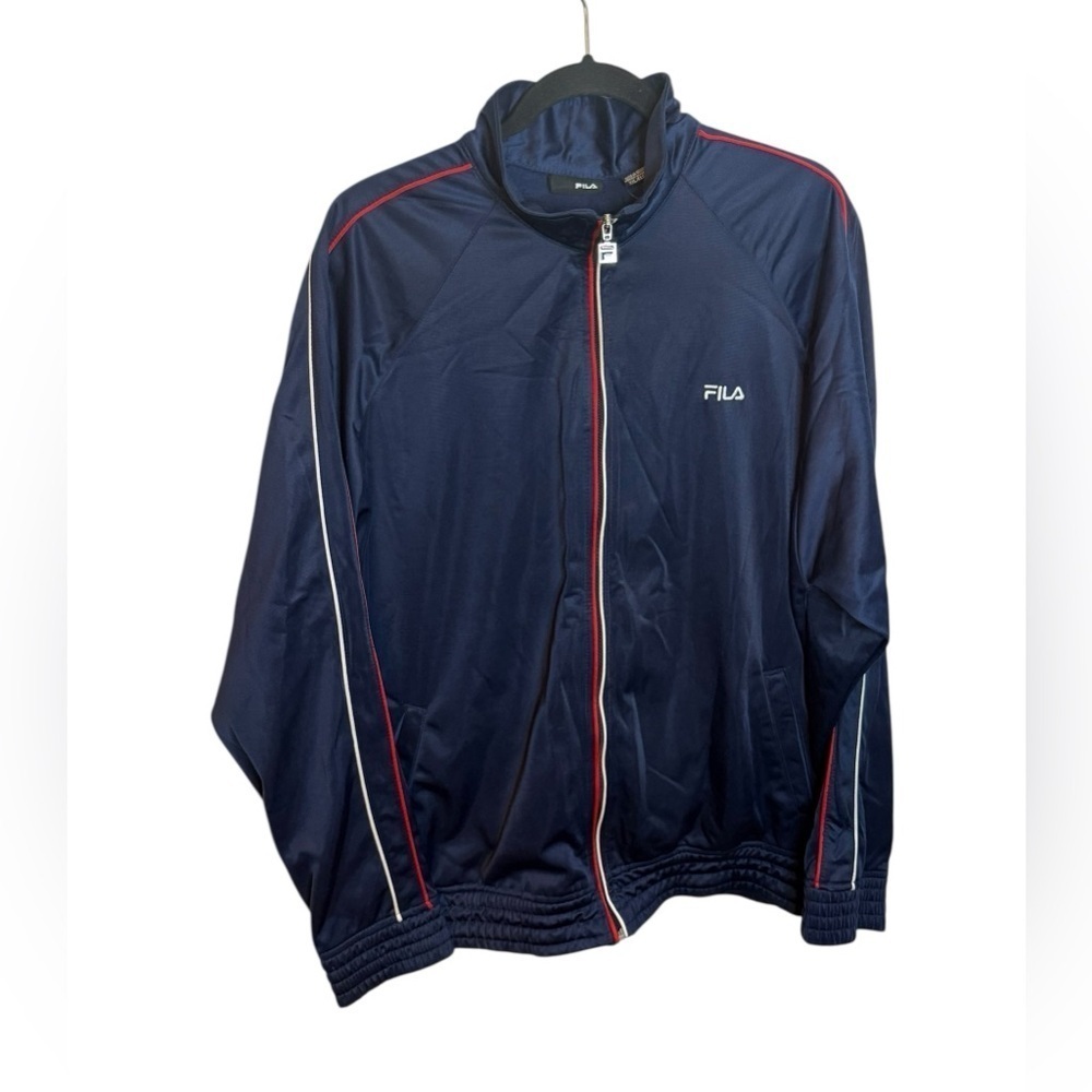 Fila Navy Blue Y2K Track Jacket
